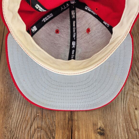 VINTAGE St Louis Cardinals New Era 59fifty Sz 7.5 Hat Cap Red Wool USA Baseball - Picture 8 of 11